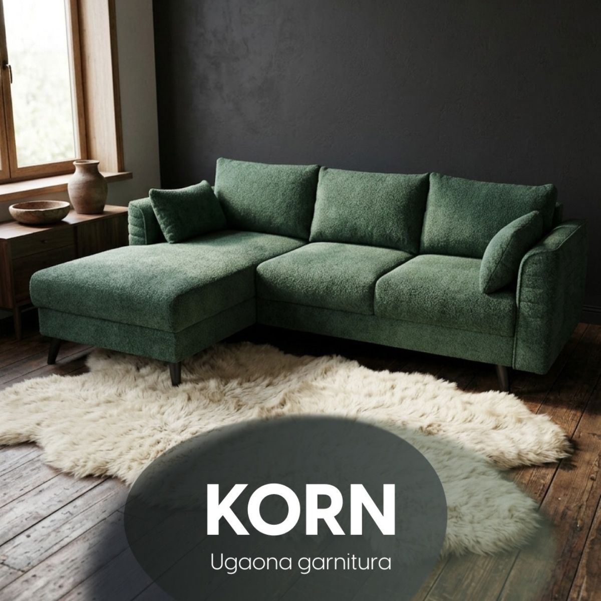 Ugaona garnitura Korn Mini - Slika 3